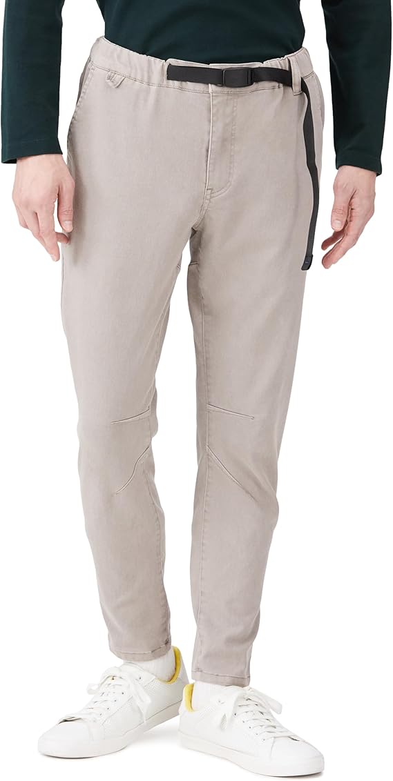 [ランバンオンブルー] カジュアルパンツ テープベルト＆ウエストゴムのイージーパンツ メンズ