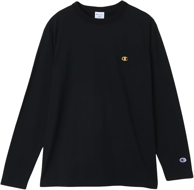 [チャンピオン] ロングTシャツ C8-X408 メンズ ブラック/イエロー M
