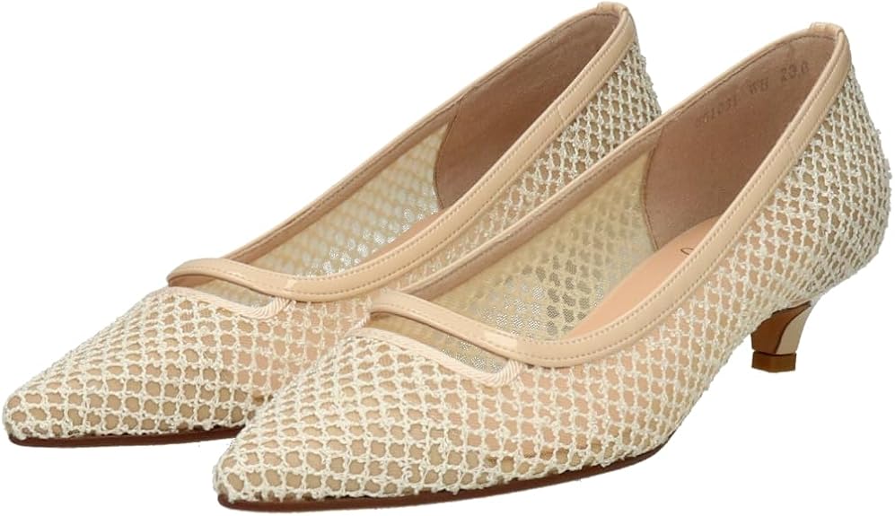 [ブリジットバーキン] パンプス 甲アクセントポインテッドパンプス551031 レディース 551031 ホワイト 24.0 cm