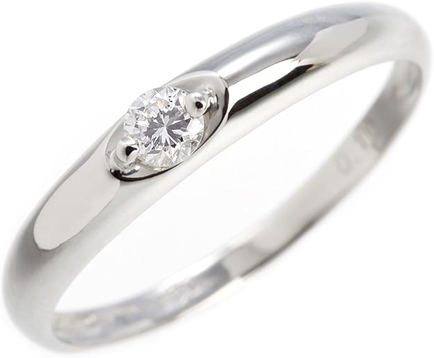 [アネリディギンザ]ANELLIDIGINZA ダイヤモンドリング 【PT900・Kカラー・0.1ctUP】 PERA 日本サイズ7号―保証書付