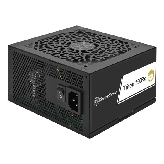 Silverstone Tritonシリーズ750Rx Cybenetics Gold 750W PCIe 5固定ケーブルATX電源 SST-TR750R-GF