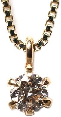 [キャンディ] K10YG ダイヤモンド0.05ct 6本爪ネックレス